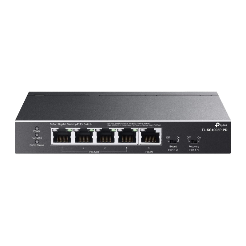 Omada 5-Port Gigabit Desktop PoE+ Omada 5-Port Gigabit Desktop PoE+